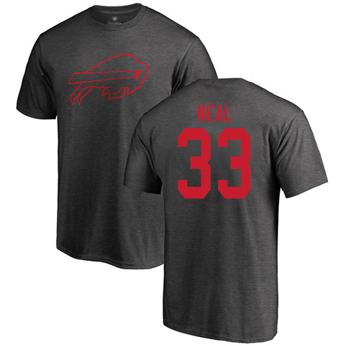 Men NFL Buffalo Bills #33 Siran Neal Ash One Color T Shirt